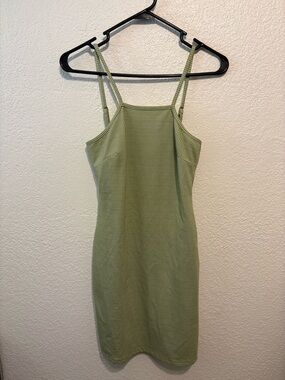 Le Lis Green Gingham Slip Dress, Size Small